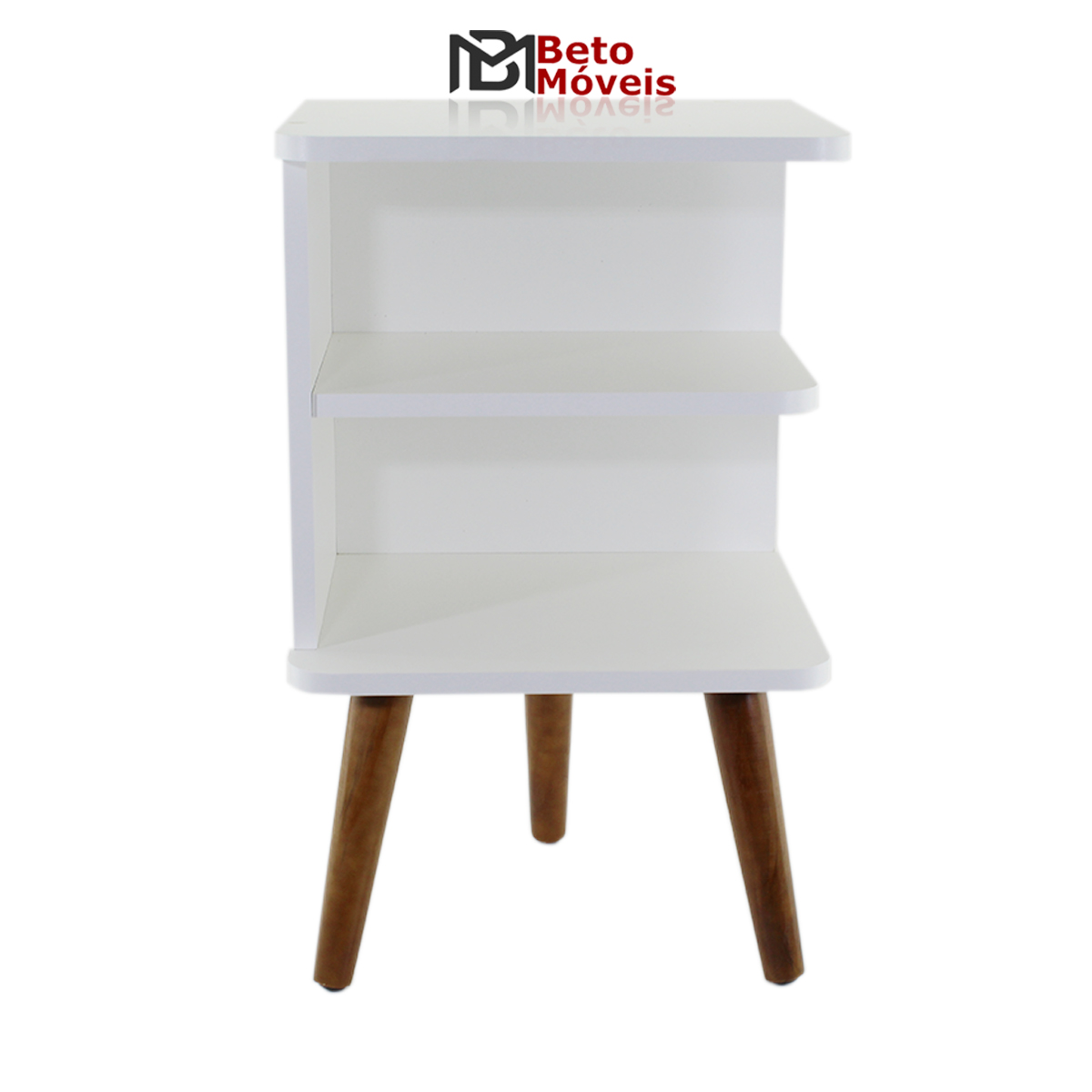 Mesa de Cabeceira Apoio de Cama Criado Retro Prateleira Decoração Quarto