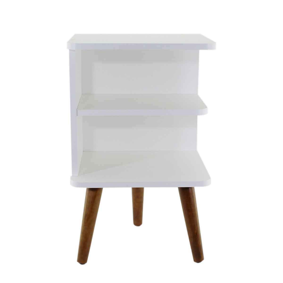 Mesa de Cabeceira Apoio de Cama Criado Retro Prateleira Decoração Quarto