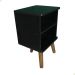 Mesa de Cabeceira Retro Prateleira Decorativa Branca Pé Palito