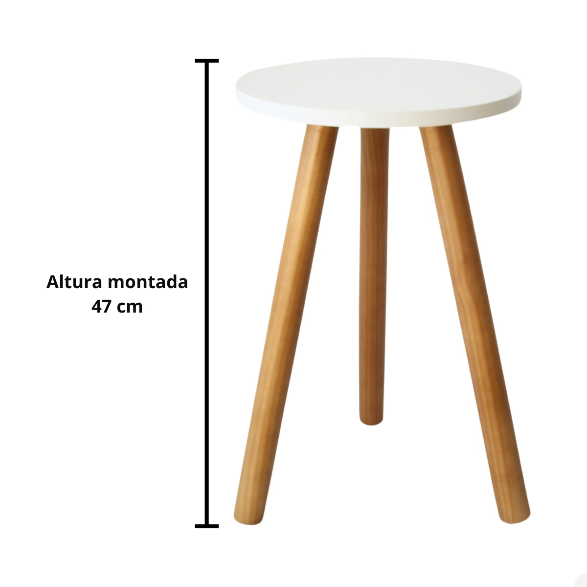 Mesa de Canto Apoio Lateral Tripe Decorativa Pe palito Decoração