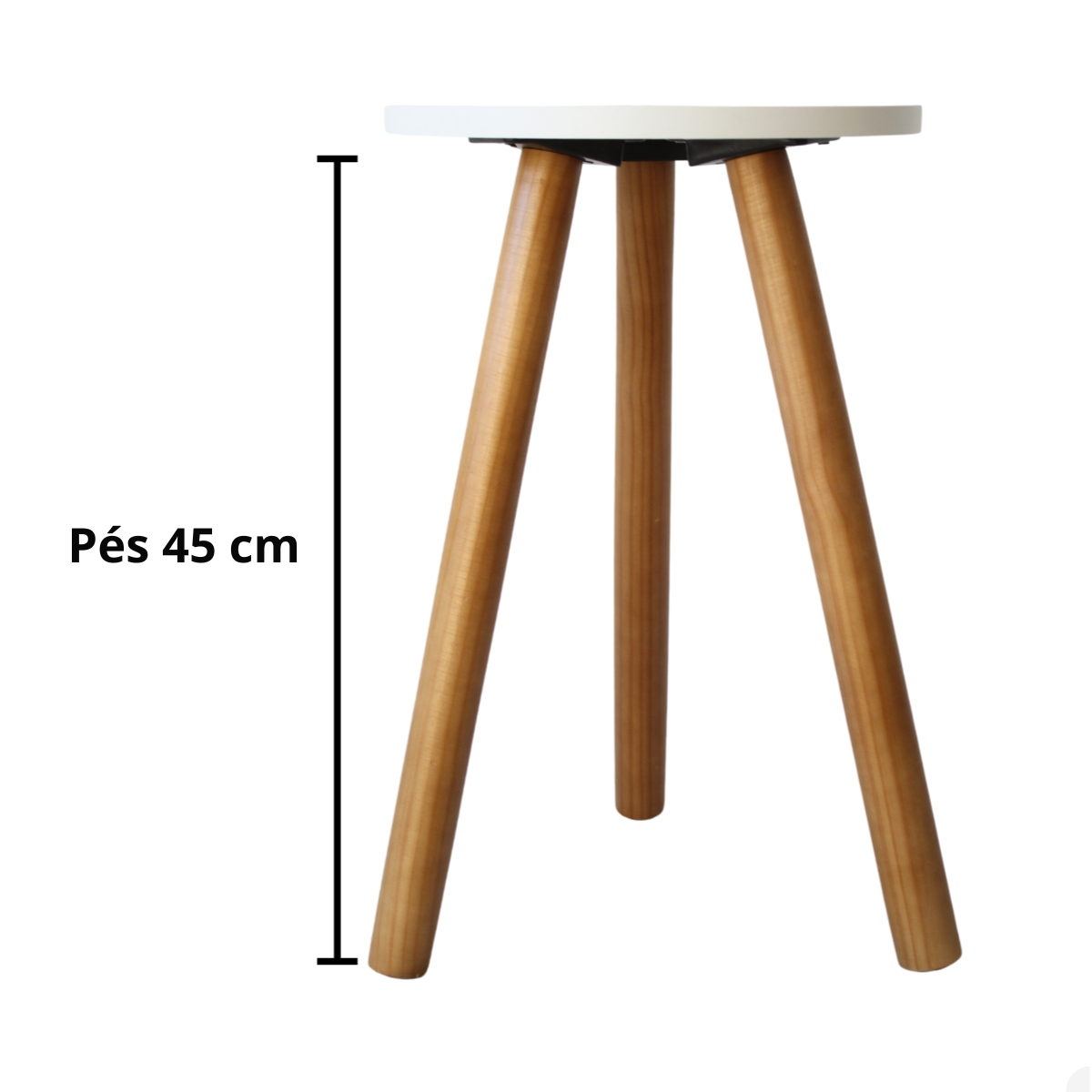 Mesa de Canto Apoio Lateral Tripe Decorativa Pe palito Decoração