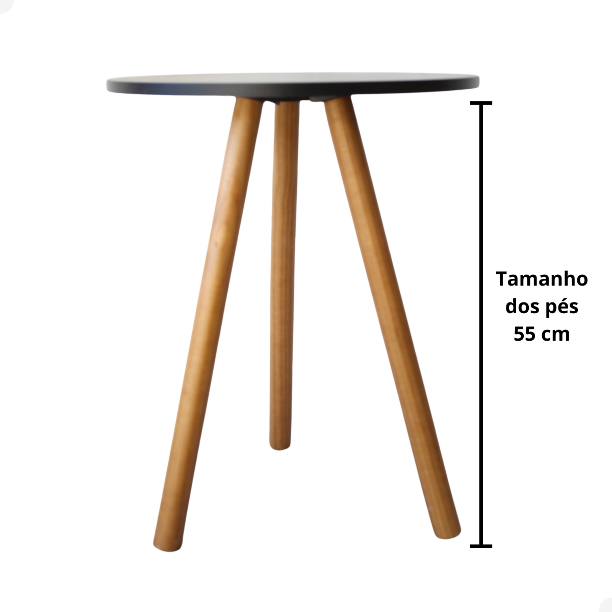 Mesa de Canto Decoração Mesinha Lateral Retro Apoio Para Sofa Mdf