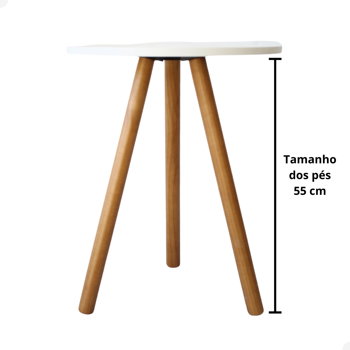 Mesa de Canto Decoração Mesinha Lateral Retro Apoio Para Sofa Mdf