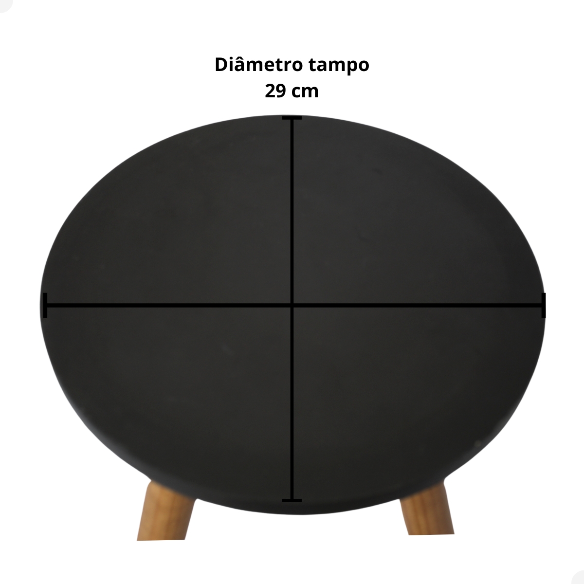 Mesa de Canto Redonda Decorativa Mesinha Lateral Pe palito Decoração