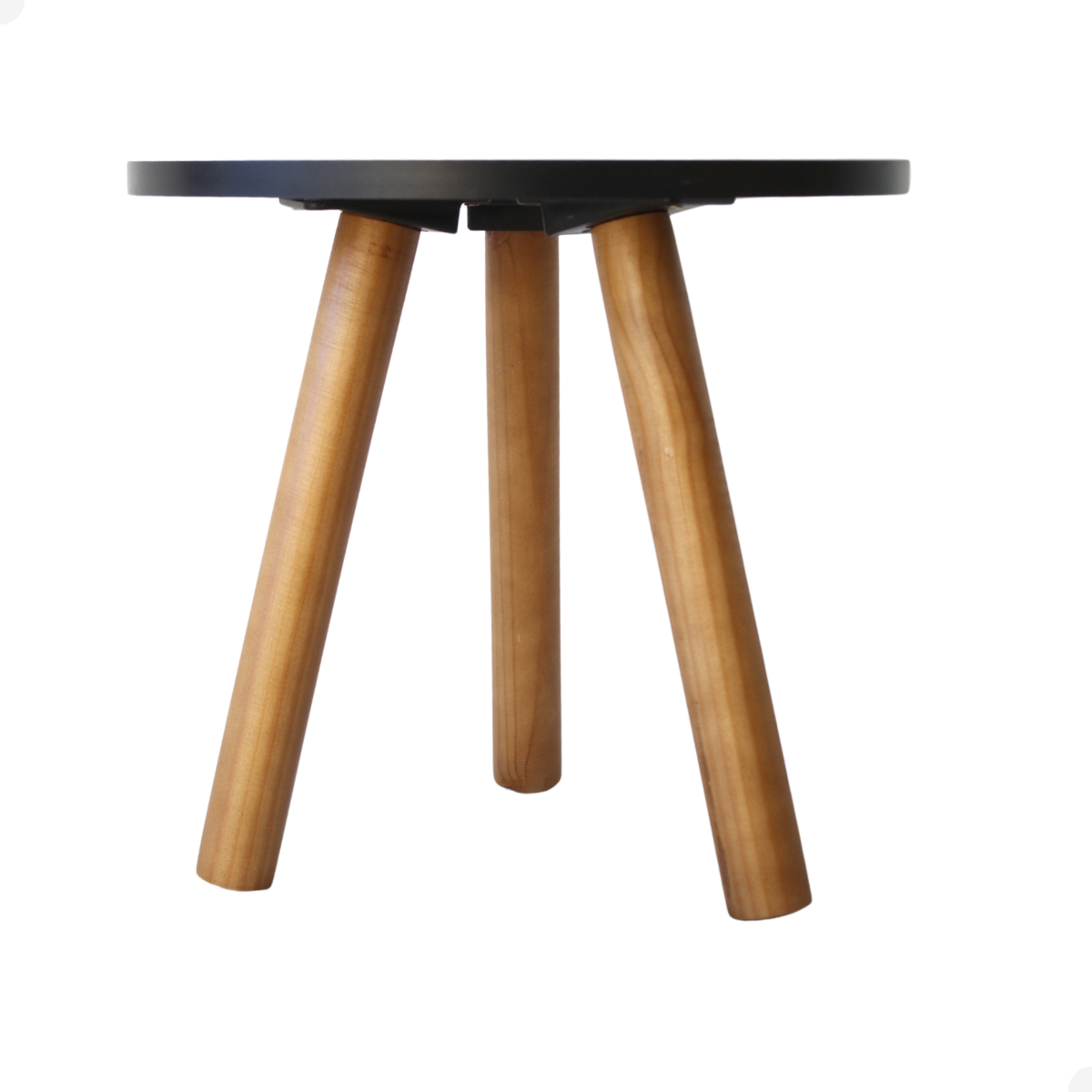 Mesa de Canto Redonda Retro Pé Palito Tripé Mesinha Lateral