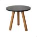 Mesa de Canto Redonda Retro Pé Palito Tripé Mesinha Lateral