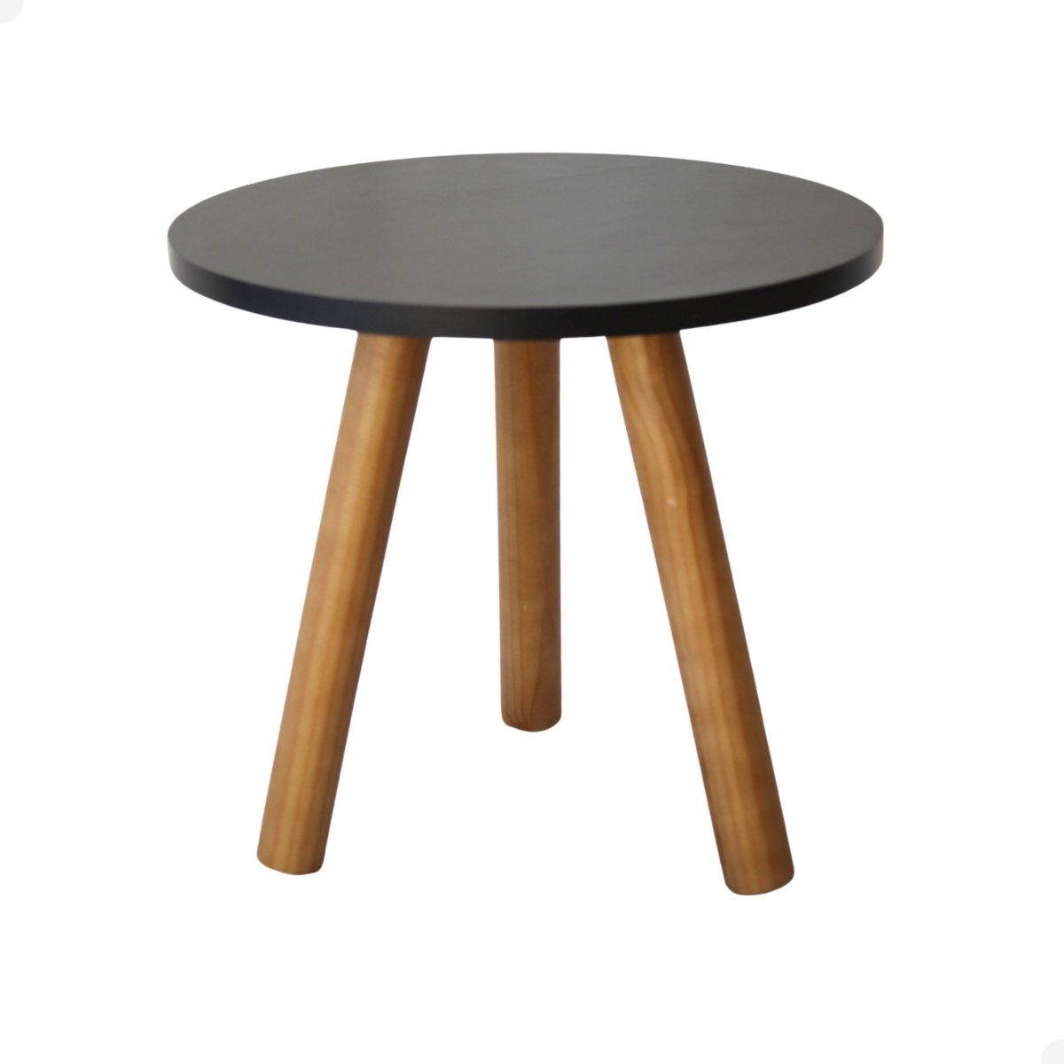 Mesa de Canto Redonda Retro Pé Palito Tripé Mesinha Lateral