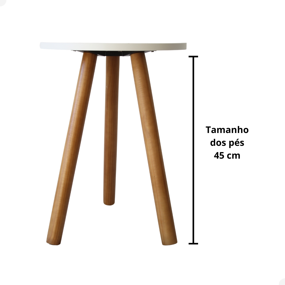 Mesinha de Canto Individual Pé Palito Mesa Apoio de Sofa Cama Decoração