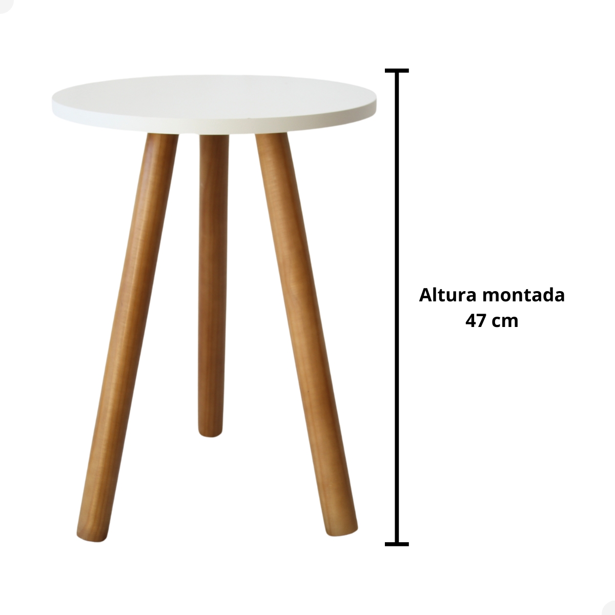 Mesinha de Canto Individual Pé Palito Mesa Apoio de Sofa Cama Decoração
