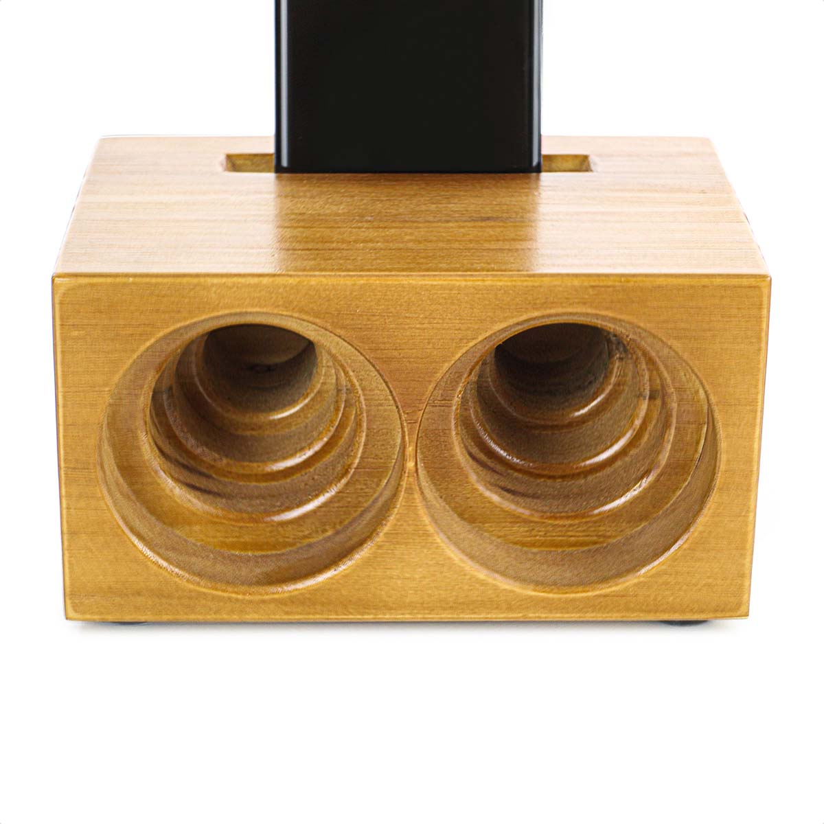 Suporte Para Celular Amplificador De Som Natural De Madeira