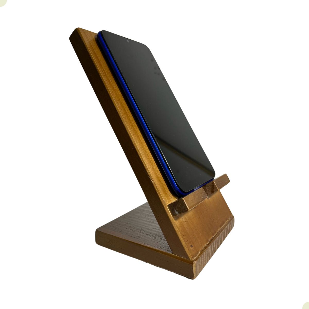 Suporte Para Celular Mesa Retro de Madeira Home Office