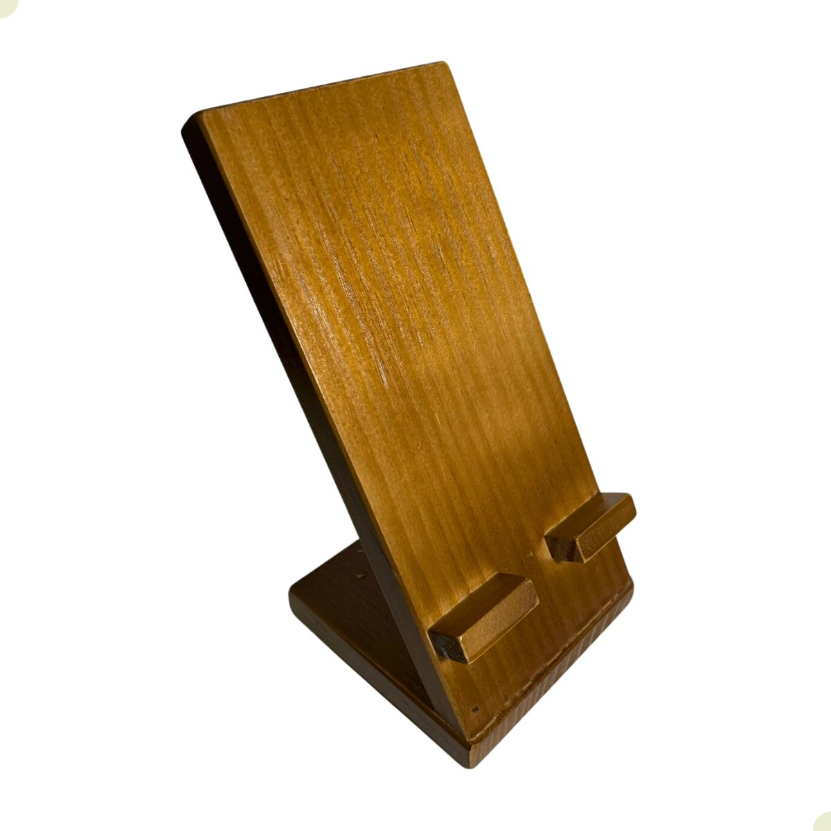 Suporte Para Celular Mesa Retro de Madeira Home Office