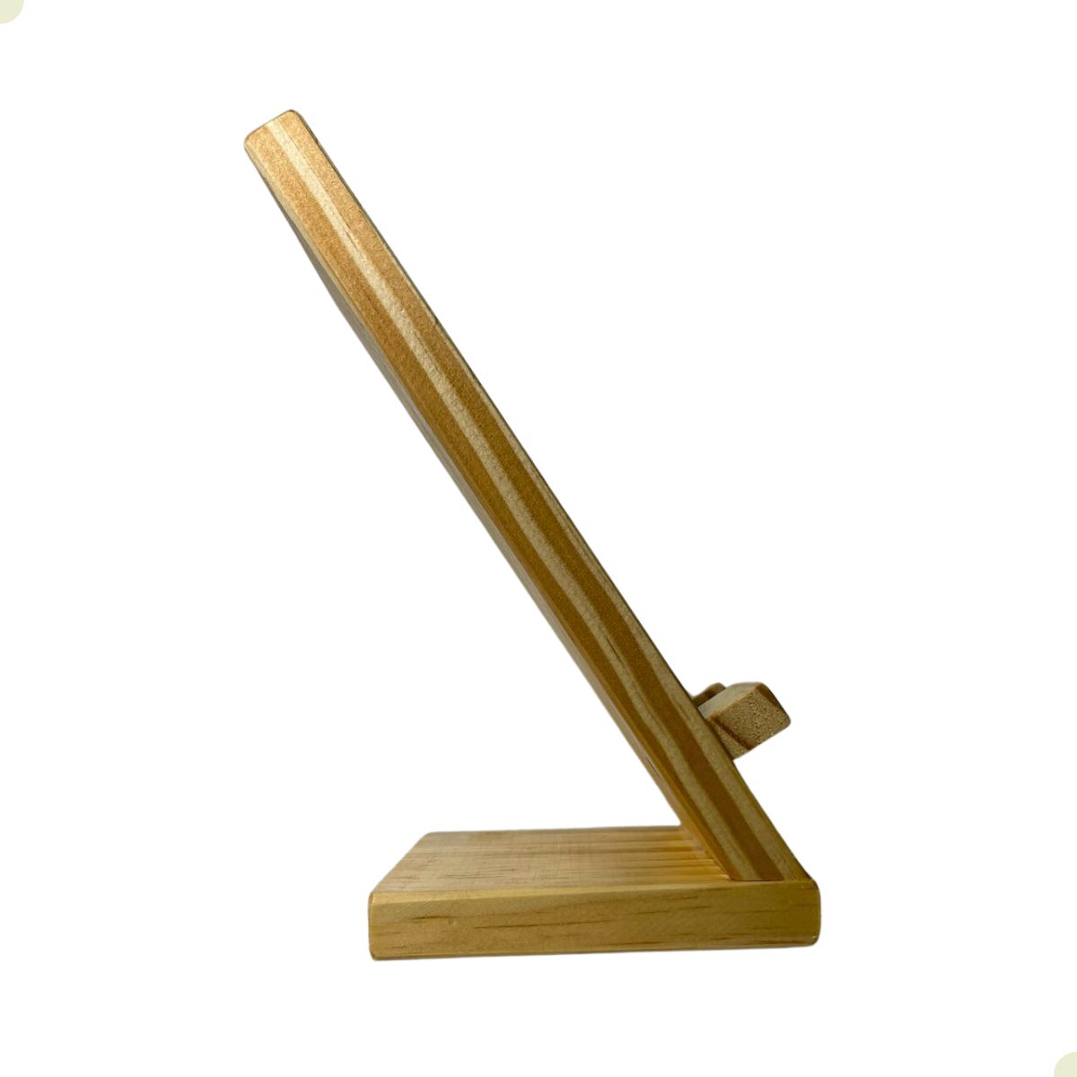 Suporte de Madeira Para Celular de Mesa Retro de Home Office