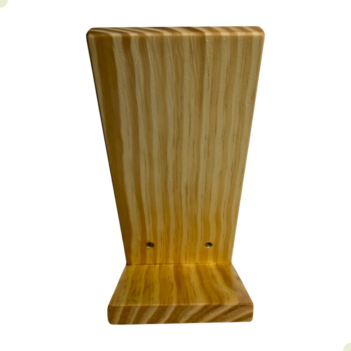 Suporte de Madeira Para Celular de Mesa Retro de Home Office