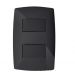 Cj Interruptor Duplo Simples 4X2 - Blux Home Grafite