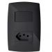 Cj Interruptor Simples + Tomada 10A 4X2 - Blux Home Grafite