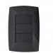 Cj Interruptor Triplo ( 1 Simples + 2 Paralelos ) 4X2 - Blux Home Grafite