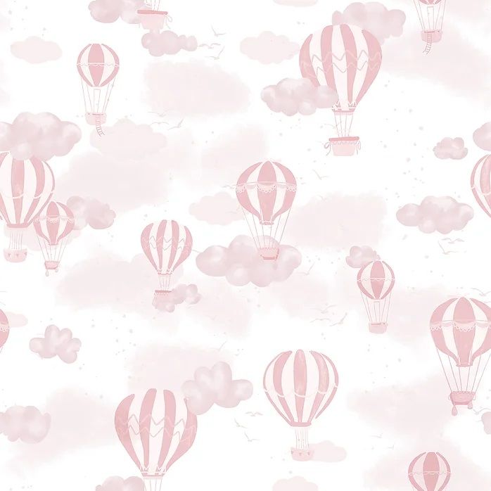 Papel de Parede Infantil SONHOS - 4247 Balões Rosa