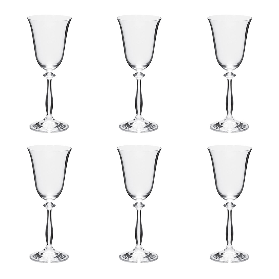 Jogo de Taças para Vinho 6 Peças II Angela Incolor