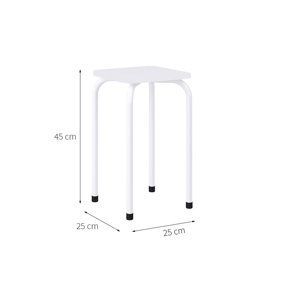 Conjunto de Mesa de Cozinha Dobrável com 4 Lugares Asti Branco