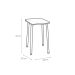 Conjunto de Mesa de Cozinha Dobrável com 4 Lugares Asti Branco e Narita