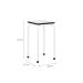 Conjunto de Mesa de Cozinha Dobrável com 4 Lugares Asti Branco e Preto