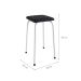 Conjunto de Mesa de Cozinha Dobrável com 4 Lugares Asti Branco e Preto