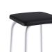 Conjunto de Mesa de Cozinha Dobrável com 4 Lugares Asti Branco e Preto