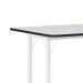 Conjunto de Mesa de Cozinha Dobrável com 4 Lugares Asti Branco e Preto