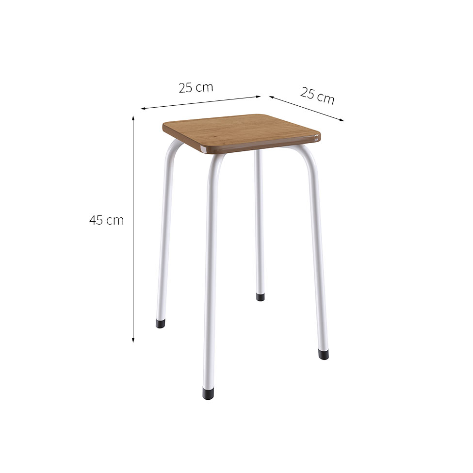 Conjunto de Mesa de Cozinha Dobrável com 4 Lugares Asti Madeira e Branco