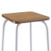 Conjunto de Mesa de Cozinha Dobrável com 4 Lugares Asti Madeira e Branco