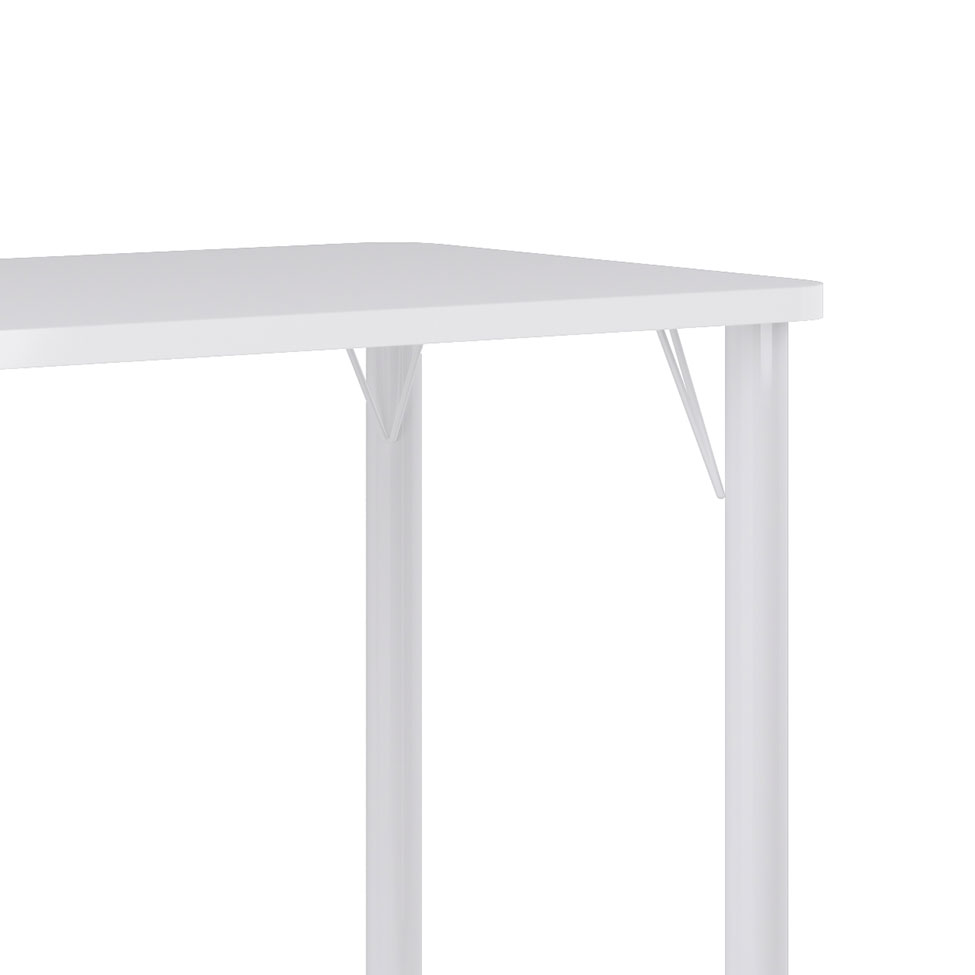 Conjunto de Mesa de Cozinha com 4 Lugares Roma Branco