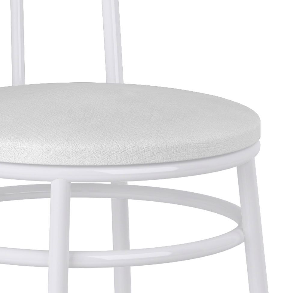 Conjunto de Mesa de Cozinha com 4 Lugares Roma Branco