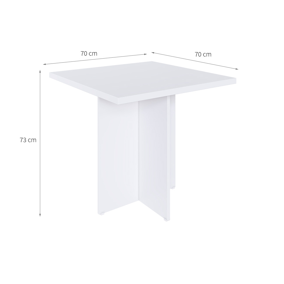 Conjunto de Mesa de Cozinha com 4 Lugares Verona Branco