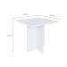 Conjunto de Mesa de Cozinha com 4 Lugares Verona I Branco e Preto