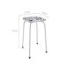 Conjunto de Mesa de Cozinha com 4 Lugares Verona I Branco e Preto