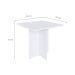 Conjunto de Mesa de Cozinha com 4 Lugares Verona II Branco e Preto