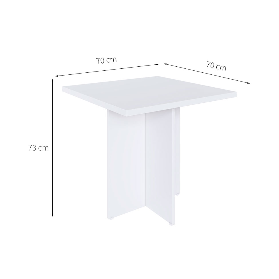 Conjunto de Mesa de Cozinha com 4 Lugares Verona II Branco e Preto