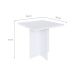 Conjunto de Mesa de Cozinha com 4 Lugares Verona III Branco e Preto