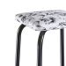 Conjunto de Mesa de Cozinha com 4 Lugares Verona III Branco e Preto