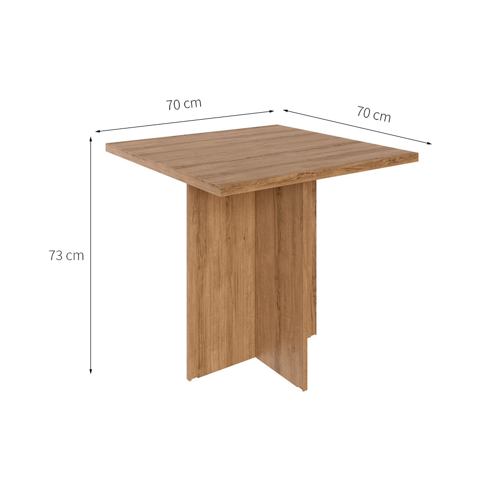 Conjunto de Mesa de Cozinha com 4 Lugares Verona Madeira e Preto