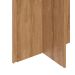 Conjunto de Mesa de Cozinha com 4 Lugares Verona Madeira e Preto