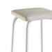 Conjunto de Mesa de Cozinha com 4 Lugares Verona Tecido Madeira e Off White