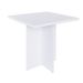 Conjunto de Mesa de Jantar com 4 Bancos Estofados Verona Branco