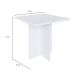 Conjunto de Mesa de Jantar com 4 Bancos Estofados Verona Branco