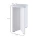 Conjunto de Mesa de Jantar com 4 Bancos Estofados Verona Branco