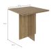Conjunto de Mesa de Jantar com 4 Bancos Estofados Verona Napa Madeirado e Bege