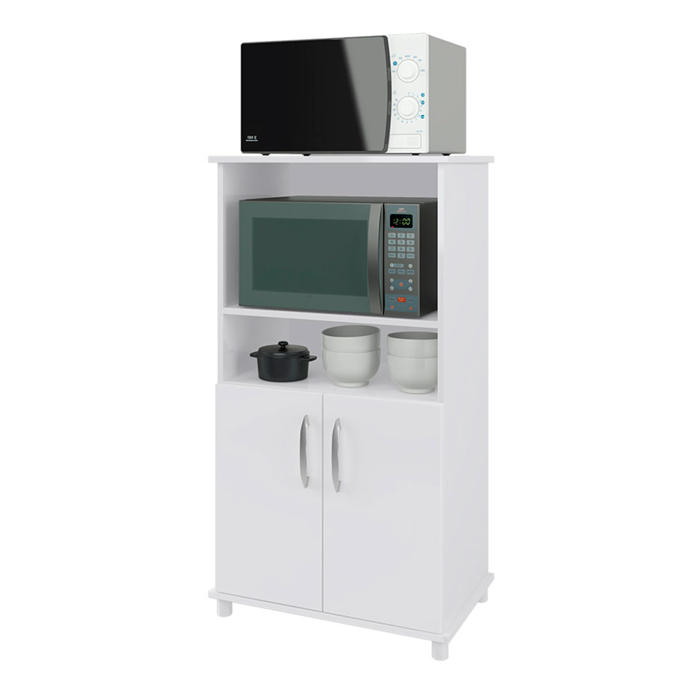 Gabinete para Microondas Turim 2 Portas Branco