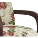 Kit 02 Poltronas Elise 010 Em MDF Tabaco Estampa 4749B Bona Vita