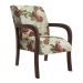 Kit 02 Poltronas Elise 010 Em MDF Tabaco Estampa 4749B Bona Vita